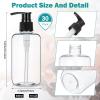 30 Pcs 10 oz Plastic Pump Bottle Dispenser Empty Lotion Bottle with Pump Refillable Clear Hand Soap Dispenser Portable Travel Lotion Container for Body Wash Liquid Soap Shampoo Essential Oil, 2 Colors view 2