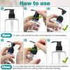 30 Pcs 10 oz Plastic Pump Bottle Dispenser Empty Lotion Bottle with Pump Refillable Clear Hand Soap Dispenser Portable Travel Lotion Container for Body Wash Liquid Soap Shampoo Essential Oil, 2 Colors view 3