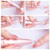 Electric Nail Drill, USB Electric Nail Drill Machine for Acrylic Nails,Portable Electrical Nail File Polishing Tool Manicure Pedicure Nail Supplies for Home and Salon Use,White,20 * 145mm view 2