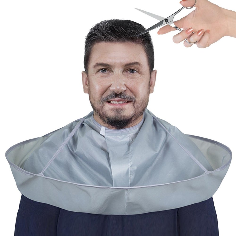 Kumprohu Haircut Cape | 60cm Umbrella Design Barber Salon Cape for Adults - Men Women Hairdressing Supplies for Hair Cutting Coloring Dyeing and Perming