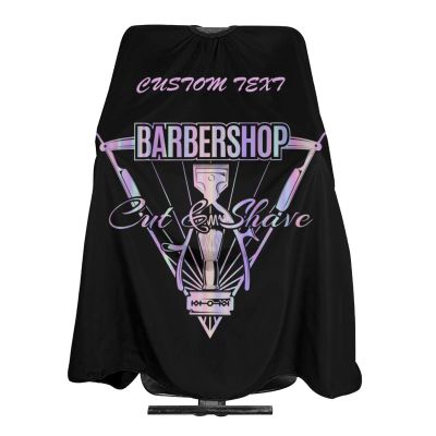 Custom Barber Cape Hairdresser Cape, Add Your Photo Text Logo Personalized Salon Cape for Men, Customized Hair Cutting Cape for Home Salon Barbershop