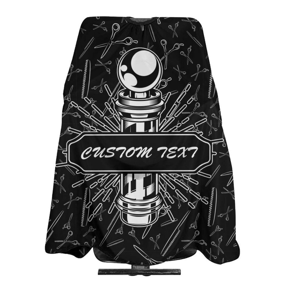 Custom Barber Cape Hairdresser Cape, Personalized Barbershop Salon Cape for Men, Customized Hair Cutting Cape for Home Salon Barbershop