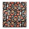 MIDORI 60's Flower Power Black Red/Orange/Cream/Aqua Metallic view 2