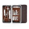 13 Piece Stainless Steel Manicure set Professional nail clipper Kit of Pedicure Tools Paronychia Trimmer Cutters Polished File,13pcs view 1