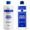 Blue Cross Hydrating, Moisturizing, Strengthening Cuticle Remover Oil with Lanolin + Extra Strength Callus Remover Gel for Heel or Feet, 32 oz each, 2 pack Professional Bundle view 1