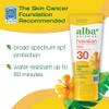Alba Botanica Sunscreen for Face, Fragrance-Free Hawaiian Face Sunscreen Lotion, Broad Spectrum SPF 30, Water Resistant and Biodegradable, 3 fl. oz. Bottle view 2