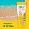 Alba Botanica Sunscreen for Face, Fragrance-Free Hawaiian Face Sunscreen Lotion, Broad Spectrum SPF 30, Water Resistant and Biodegradable, 3 fl. oz. Bottle view 4