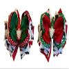 Christmas Gnome Boutique Hair Bow view 1