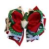 Christmas Gnome Boutique Hair Bow view 2