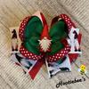 Christmas Gnome Boutique Hair Bow view 4