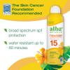 Alba Botanica Sunscreen Spray for Face and Body, Broad Spectrum SPF 15 Sunscreen, Hawaiian Coconut, Water Resistant and Biodegradable, 5 fl. oz. Bottle view 2