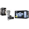 Braun Electric Razor for Men, Waterproof Foil Shaver, Series 9 9390cc, Wet & Dry Shave, with Pop-Up Beard Trimmer for Grooming with Clean & Renew Refill Cartridges, 6 Count, Pack of 1 view 1