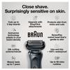 Braun for Sensitive Skin Electric Razor for Men, Waterproof, Rechargeable, Clean & Charge Station with Travel Case, Black with Clean & Renew Refill Cartridges, 6 Count, Pack of 1 view 4