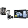 Braun Electric Razor for Men, Waterproof Foil Shaver, Series 9 9390cc, Wet & Dry Shave, with Pop-Up Beard Trimmer for Grooming with Clean & Renew Refill Cartridges, 6 Count, Pack of 1 view 1