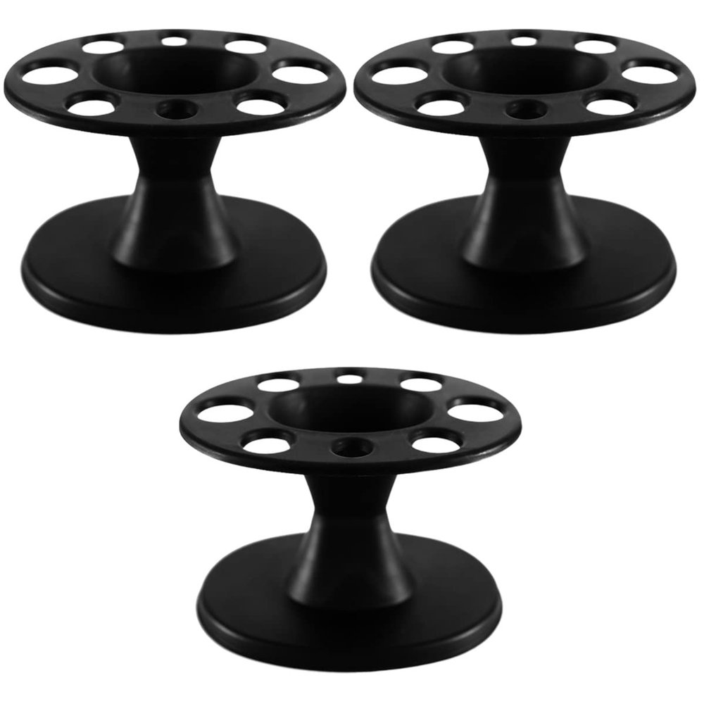 Dryer Stand 3pcs 8 Stand Salon Comb Shelf Rack Organizer Hair Massage Storage Plastic Display Cushion Professional Holder Holes for Desktop Stand