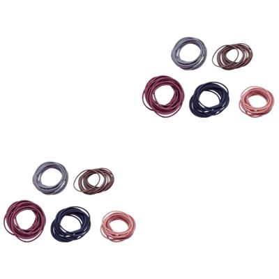 Beaupretty 200pcs Seamless High Elastic Hair Ties for Women Stretch Hair Bands No Damage Design for Everyday Use and Ponytails Colors