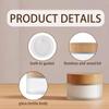 100ml Bamboo Lid Frosted Glass Bottle Cream Jars Empty Refillable Cosmetic Container Face Lotion Box Pot for Makeup Lip Balm Eye Cream view 3