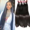 12A Straight Bundles Human Hair (22 24 26 28 Inches, Straight 4 Bundles) 100% Unprocessed Brazilian Virgin Straight Human Hair Bundles Natural Color Raw Hair view 1