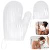 Vesici 2 Pcs Honeycomb Exfoliating Glove Set Exfoliating Bath Mitt Honeycomb Face and Body Scrubber Shower Mitt Sponges for Cleaning Body Shower Face Skin Beauty Spa(White) view 1
