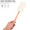 Healifty 2pcs Natural Loofah Bath Scrubber Brush Exfoliating Body Tool for Deep Cleansing Soft Supple Bathroom Wipe for Travel Light Yellow view 4