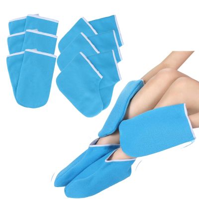 minkissy Mittens 3 Sets and Ladies Cover Bathing Mitts Kit Supplies Warmer Hand of Spa Care Insulated Women Foot Paraffin Gloves Wax Bath Accessories Booties for Students Covers Nursing Supplies