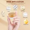 2PCS 5ml Empty Glass Cream Jars Sample Vials Bottles Holder with Bamboo Lid Round Frosted Glass Cosmetic Container Pot for Makeup Cream Lotion view 3