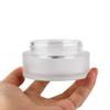 2PCS 5ml Empty Glass Cream Jars Sample Vials Bottles Holder with Bamboo Lid Round Frosted Glass Cosmetic Container Pot for Makeup Cream Lotion view 4
