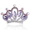 Yean Mini Tiara Comb Purple Small Tiara Hair Comb Princess Crown Combs for Girls (Purple) view 1