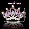 Yean Mini Tiara Comb Purple Small Tiara Hair Comb Princess Crown Combs for Girls (Purple) view 3