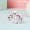 Yean Mini Tiara Comb Purple Small Tiara Hair Comb Princess Crown Combs for Girls (Purple) view 4
