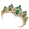 minkissy Chic Bridal Crown Rhinestone Hair Vine Baroque Design Wedding Hairpiece view 1