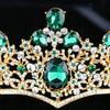 minkissy Chic Bridal Crown Rhinestone Hair Vine Baroque Design Wedding Hairpiece view 3