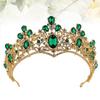 minkissy Chic Bridal Crown Rhinestone Hair Vine Baroque Design Wedding Hairpiece view 4