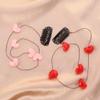 Lurrose 8pcs Heart Hair Clips: Heart Hair Extension Clips - Headdress Decoration With Comb for Women Girls view 4