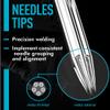 Yugui Tattoo Needles Set, 50PCS Mixed Stick and Poke Kit with 3RL,5RL,7RL,9RL,3RS,5RS,7RS,9RS,5M1,7M1 Disposable Tattoo Needles Assorted Liners Shaders and Magnum (Mixed RL/RS/M1, 50pcs) view 2