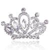Yean Mini Tiara Silver Small Tiara Comb Rhinestone Crown Comb for Girls (Silver) view 1