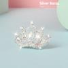 Yean Mini Tiara Silver Small Tiara Comb Rhinestone Crown Comb for Girls (Silver) view 4