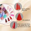 LoveOurHome 576pc Stiletto Press on Nails Long Fake Nails XL Stiletto Glue on Nails Full Cover Acrylic Nail Tips Pointy Nails Press ons Long Artificial Nail Women Girls Halloween Fake Fingernails view 3