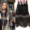 12A Grade Brazilian Virgin Straight Human Hair 4 Bundles (20 22 24 26 Inches) 100% Unprocessed Virgin Human Hair Straight Bundles Natural Color view 1