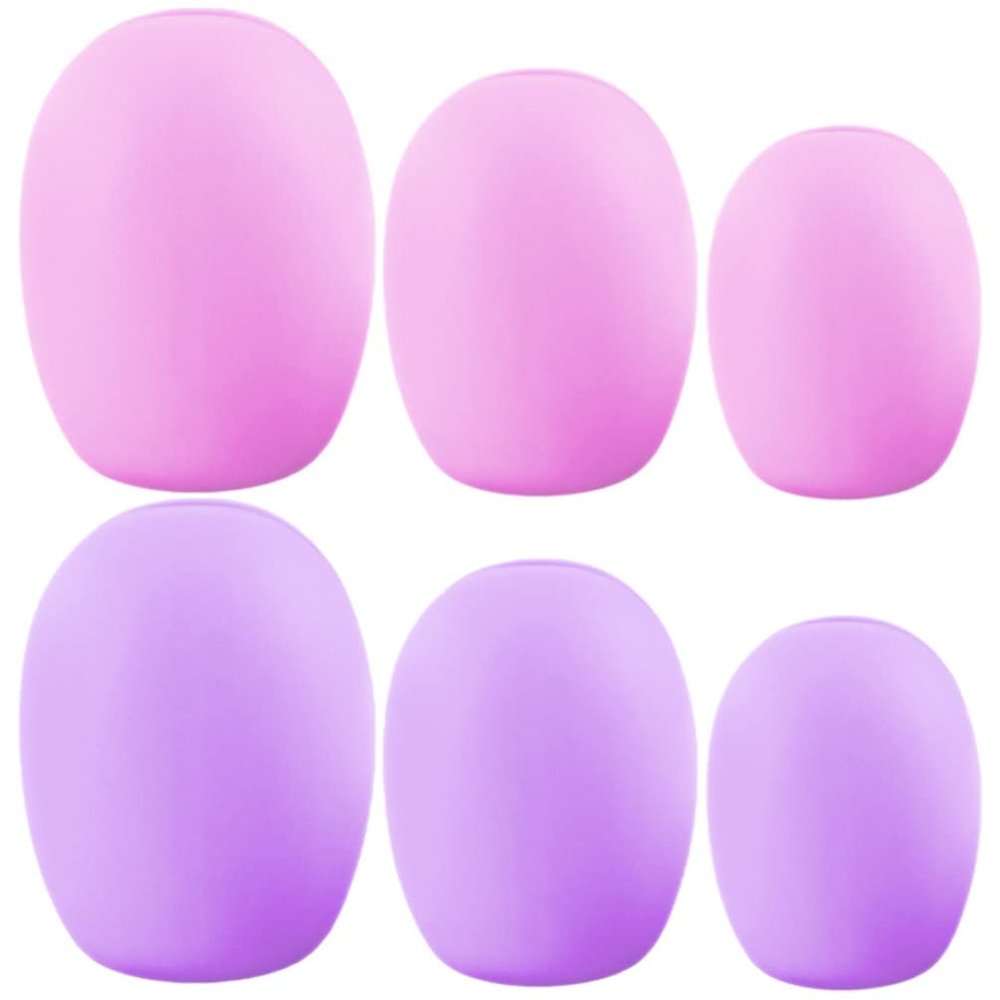 Beavorty 6pcs Makeup Brush Covers Portable Blush Brush Sleeves for Beauty Enthusiasts and Makeup Artists