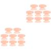 Beaupretty 16pcs Silicone Lip Brush Protectors Makeup Brush Covers for Lip Compact and Portable for Daily Cosmetic Use Skin Tone Design view 1