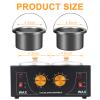 SNNplapla Wax Warmer Machine - Non-Stick Heater for Hair Removal, Paraffin Facial Skin Body Spa & Salon, Adjustable Temperature Set view 2