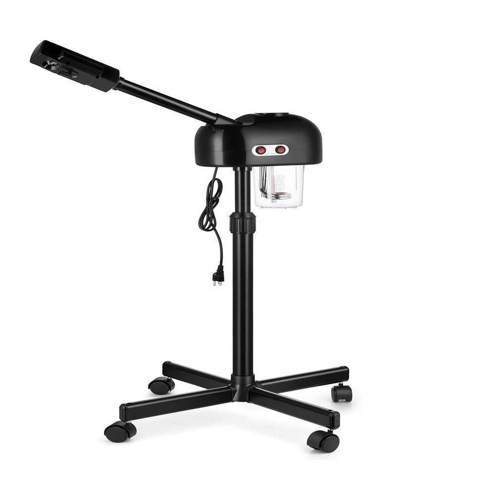 Eastmagic Professional Facial Steamer on Wheels Ozone Face Care Steamer Hot Mist Stand Home Use