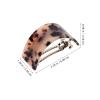 minkissy 4pcs French Barrette Hair Clips Ponytail Round Pins Fine Elegant Women Jewelry Semicircle Mixed Colors Girls Automatic Design Tortoise Shell Hair Clips view 2