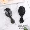 20 Pack Mini Hair Brushes Bulk, Mini Hair Brush Individually Wrapped, Soft Bristles Adds Shine, Scalp Massage and Detangling, Safe for All Hair Types Extensions, Wigs(Bright Black) view 4