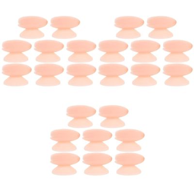 Beaupretty 24pcs Silicone Lip Brush Protectors Makeup Brush Covers for Cleaner Application and Storage for Daily and Skin Tone