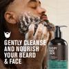 Every Man Jack Beard + Face Wash - Subtle Sea Salt Fragrance - Deep Cleans, Conditions, and Softens Your Beard and Skin Underneath - Naturally Derived with Coconut Oil, Glycerin, and Coconut - 6.7-fl oz (2 Pack) view 2
