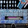 DZHILHMX Nail Rhinestones - 4300pcs Light Blue Crystals, Multiple Shape Gems, Flat Back Rhinestones, with Kit and Glue Gel, for Nail Art Decoration view 1