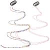 KALLORY 2pcs Shiny Tassel Hair Chains Stylish Hair Accessories for Women Girls for Ponytails Braids Lightweight Non-snagging Jewelry Versatile for Any Outfit view 1