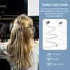 KALLORY 2pcs Shiny Tassel Hair Chains Stylish Hair Accessories for Women Girls for Ponytails Braids Lightweight Non-snagging Jewelry Versatile for Any Outfit view 2